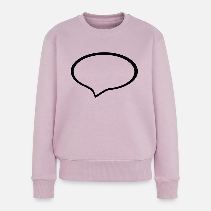 sprechblase - Frauen Premium Bio Pullover - Altrosa