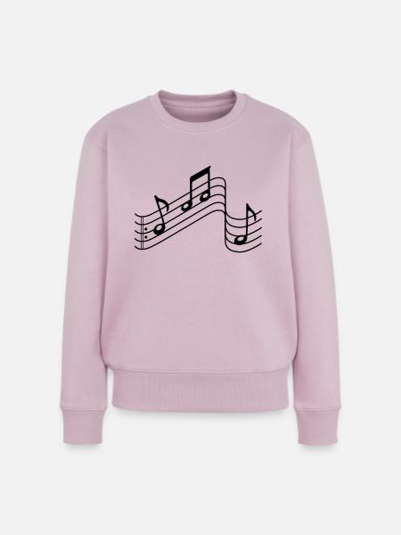 musik - Frauen Premium Bio Pullover - Altrosa