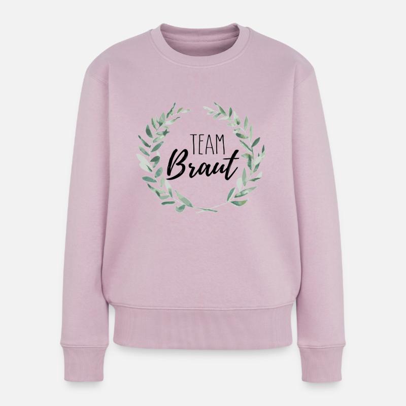 Team Braut - Frauen Premium Bio Pullover - Altrosa