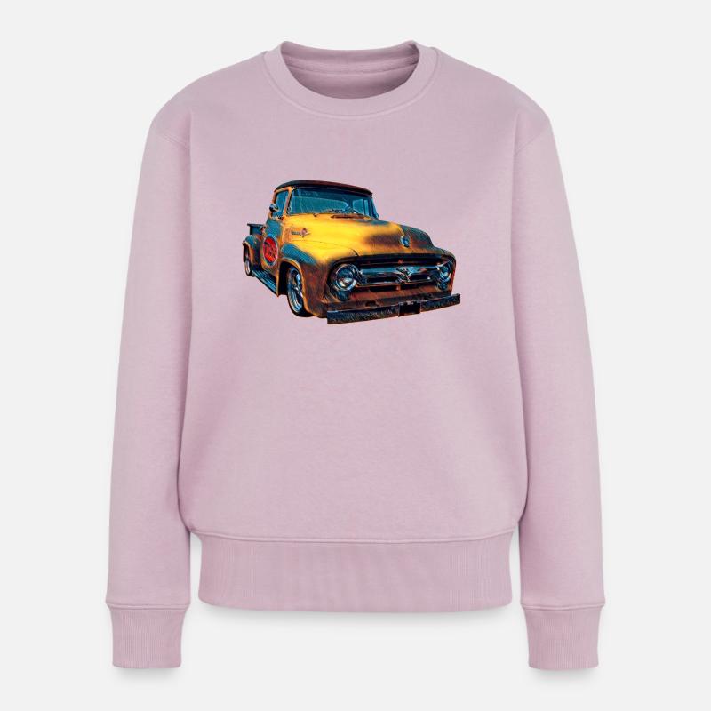 F100 - Frauen Premium Bio Pullover - Altrosa
