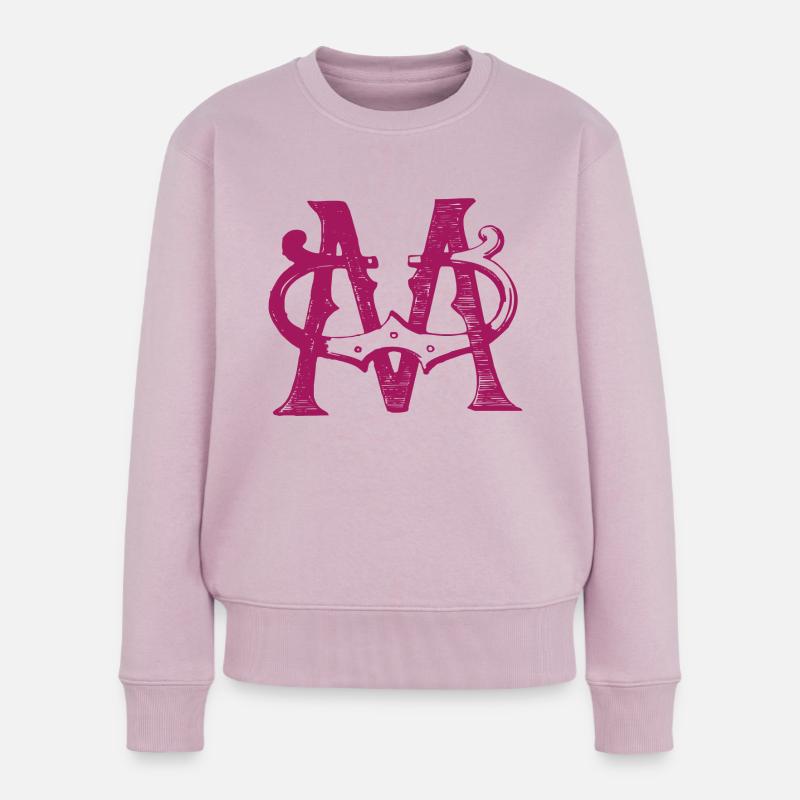 M - Frauen Premium Bio Pullover - Altrosa