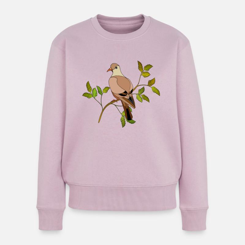Vogel - Frauen Premium Bio Pullover - Altrosa