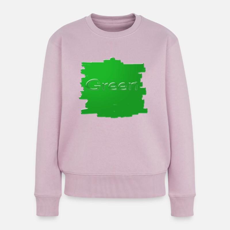 Vert - Pull Premium bio Femme - rose poudré