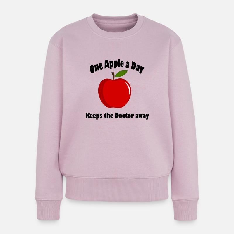 One Apple a Day keeps the Doctor away! - Frauen Premium Bio Pullover - Altrosa