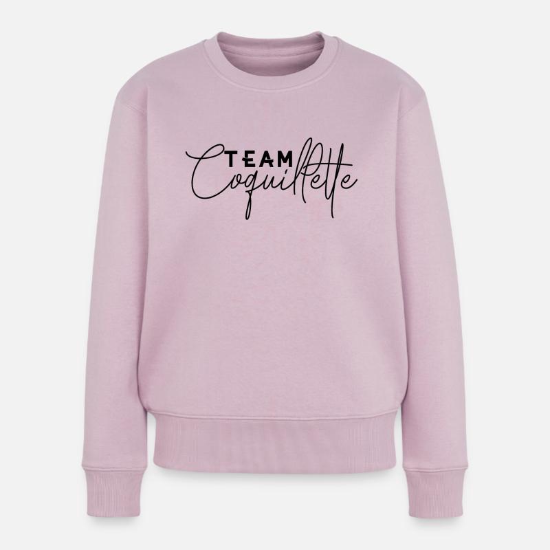 Team Coquillette - Pull Premium bio Femme - rose poudré