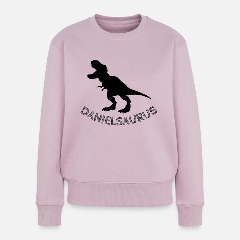 DANIELSAURUS - Frauen Premium Bio Pullover - Altrosa