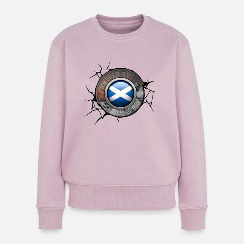 Moteur Steampunk écossais propulsé par Pride - Pull Premium bio Femme - rose poudré
