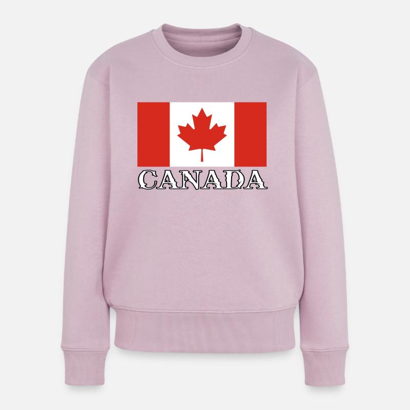KANADA - Frauen Premium Bio Pullover - Altrosa