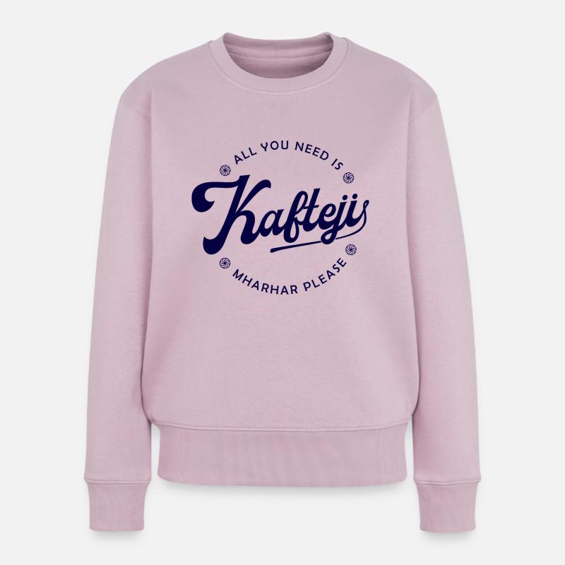 KEFTEJI - Frauen Premium Bio Pullover - Altrosa