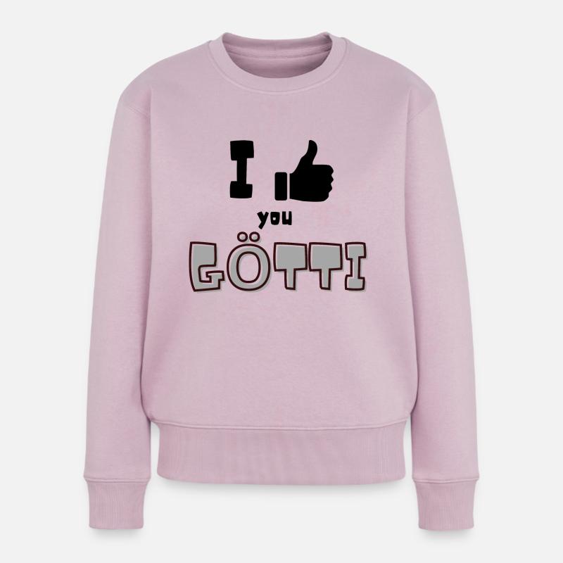 Je t’aime Götti - Pull Premium bio Femme - rose poudré