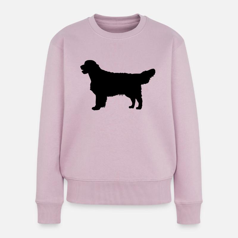 Golden Retreiever - Frauen Premium Bio Pullover - Altrosa