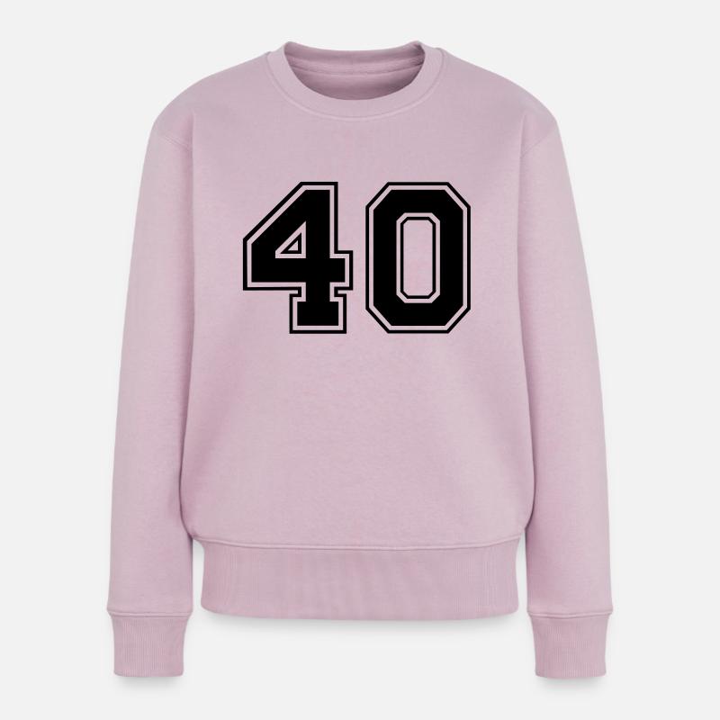 40 - Pull Premium bio Femme - rose poudré