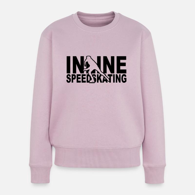 inline speedskating - Pull Premium bio Femme - rose poudré
