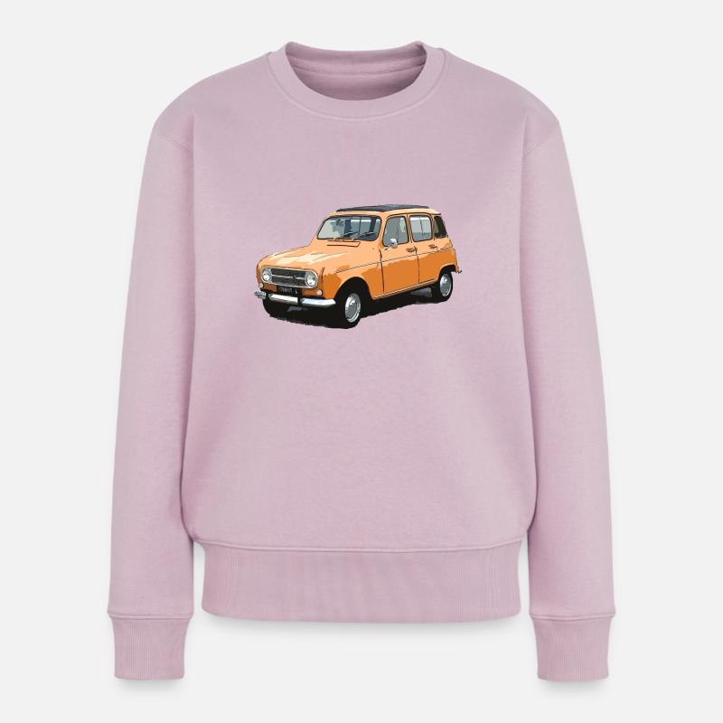 Meine Mode 4l - Frauen Premium Bio Pullover - Altrosa