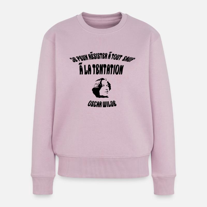 tentation - Pull Premium bio Femme - rose poudré