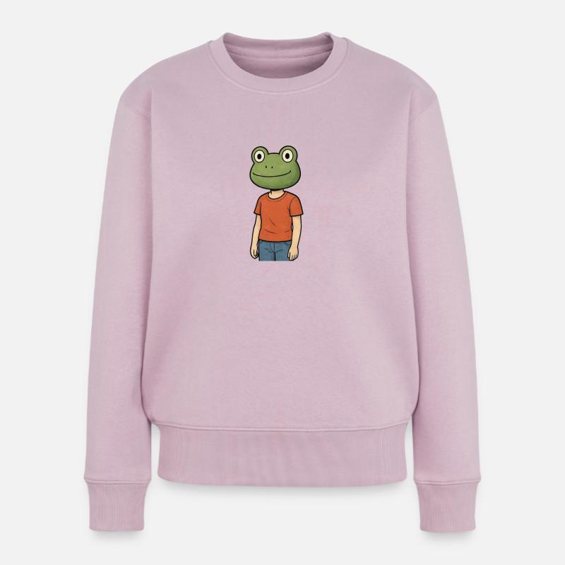 Pepe Leben stinkt - Frauen Premium Bio Pullover - Altrosa