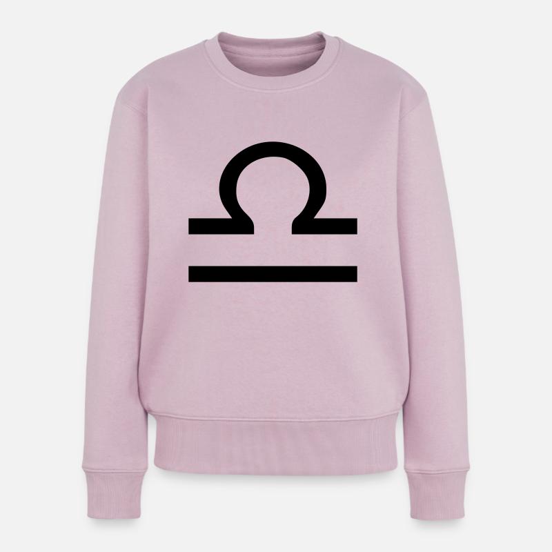 waage - Frauen Premium Bio Pullover - Altrosa