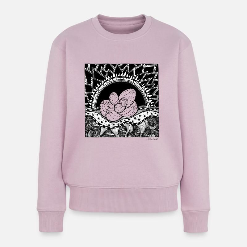 Black Hole Sun - Frauen Premium Bio Pullover - Altrosa