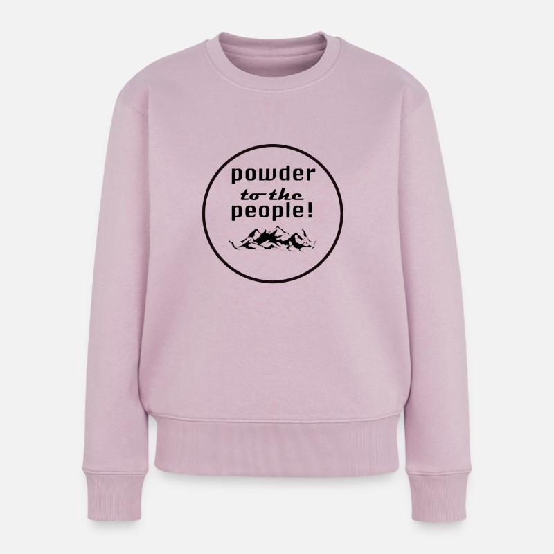 poudre au peuple! - Pull Premium bio Femme - rose poudré