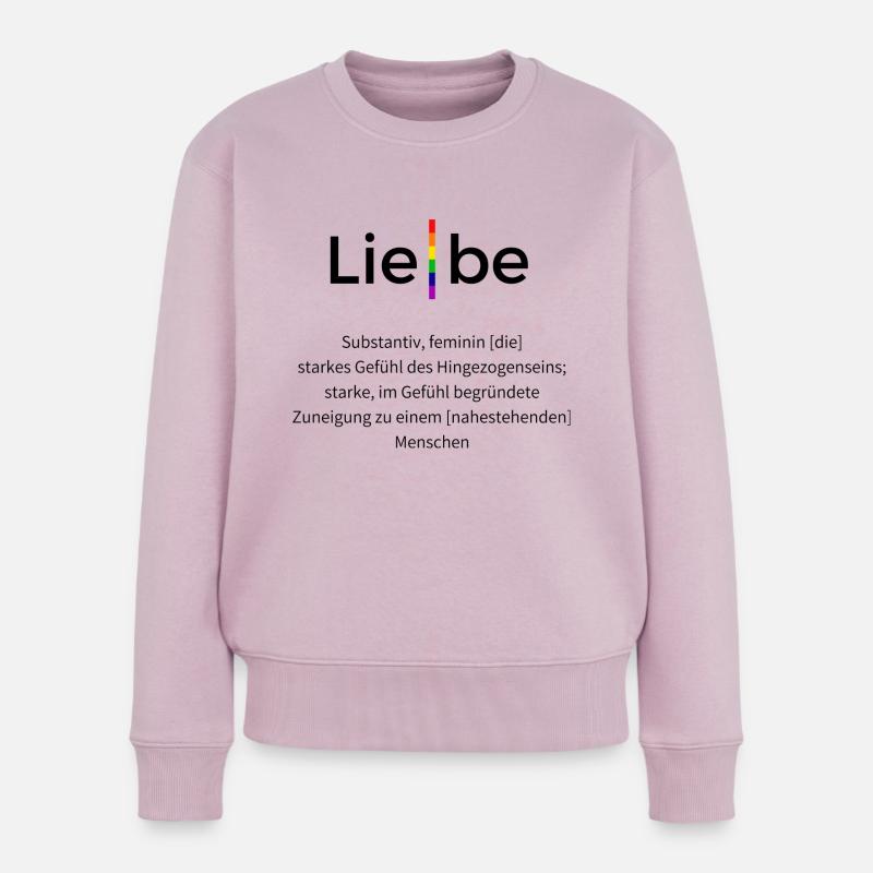 Liebe - Frauen Premium Bio Pullover - Altrosa