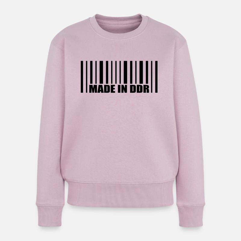 Barcode made in ddr - Frauen Premium Bio Pullover - Altrosa