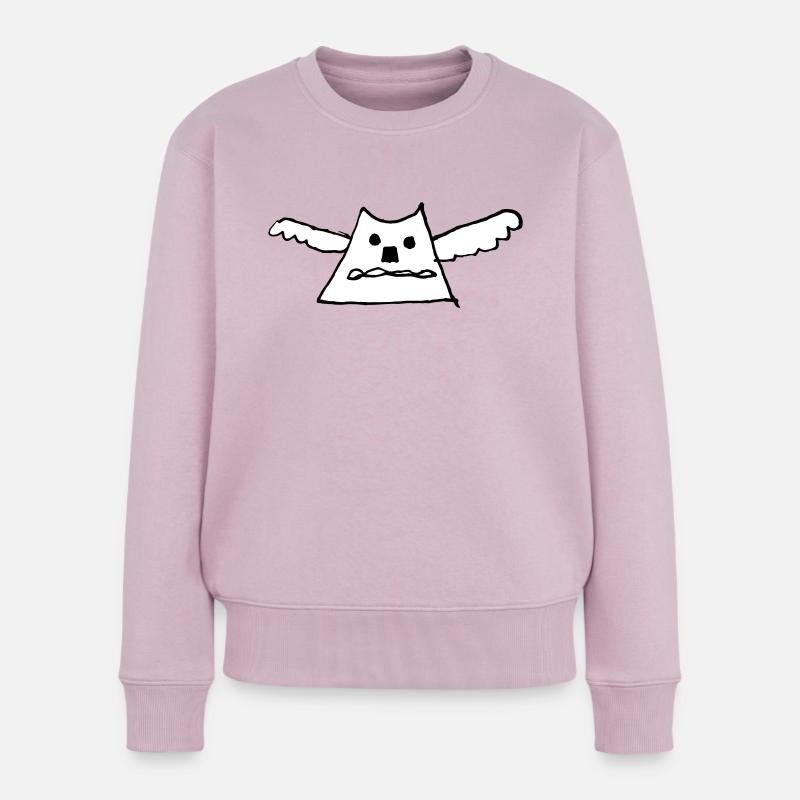 sweet angel - Frauen Premium Bio Pullover - Altrosa