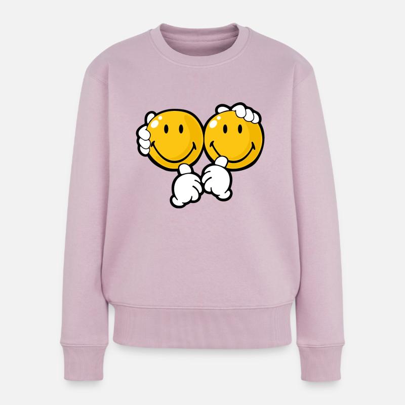 Smiley Siblings - Frauen Premium Bio Pullover - Altrosa
