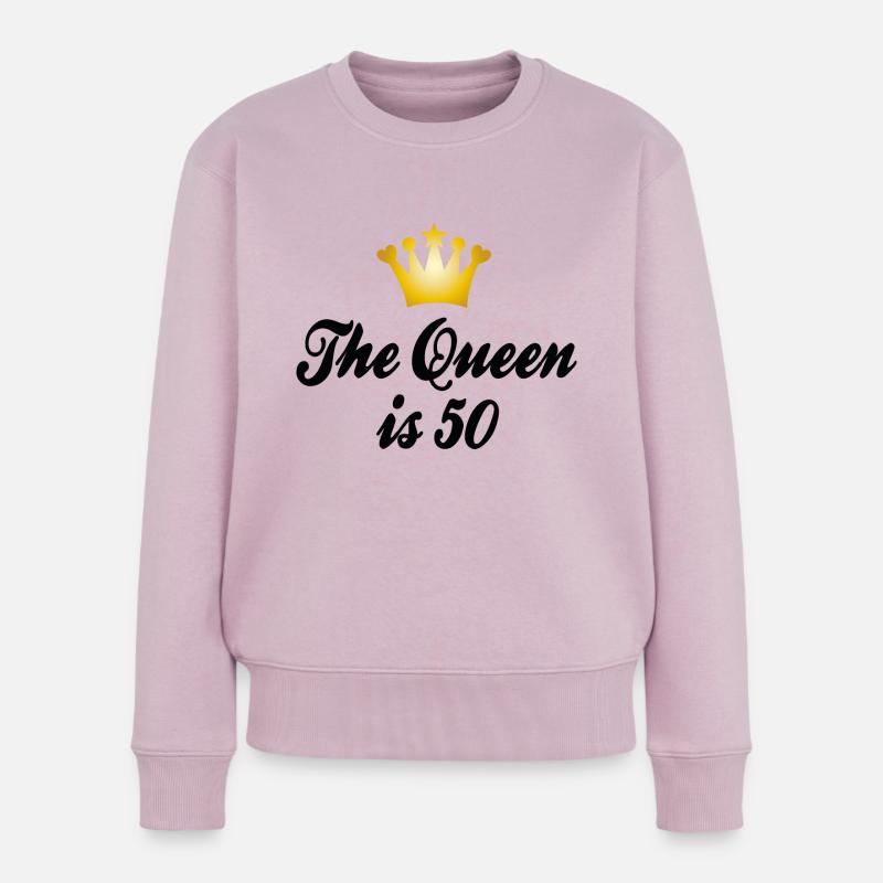 50 - Pull Premium bio Femme - rose poudré