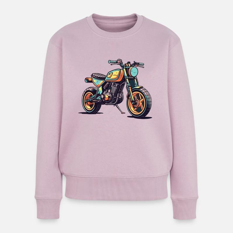 Motorrad - Frauen Premium Bio Pullover - Altrosa
