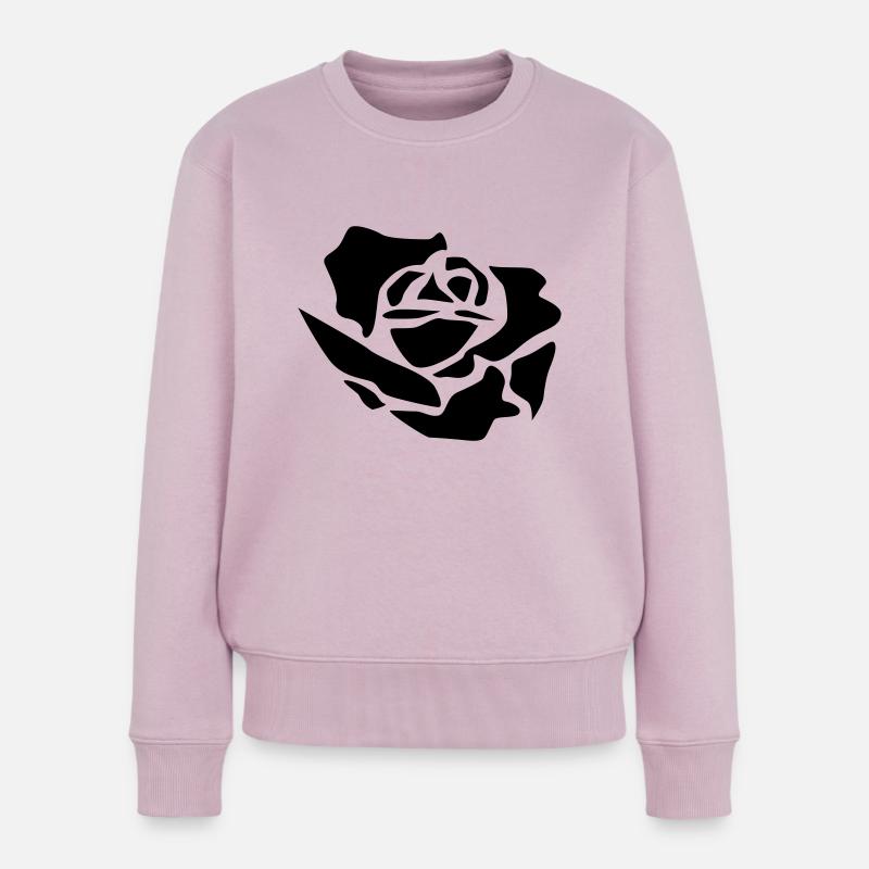 rosenknospe - Frauen Premium Bio Pullover - Altrosa