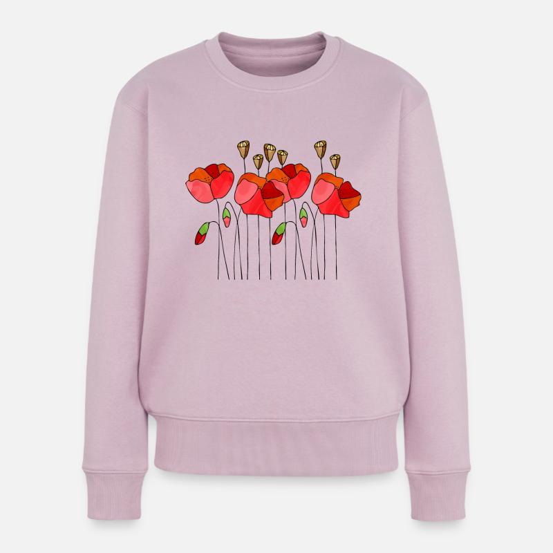 Fleur - Pull Premium bio Femme - rose poudré