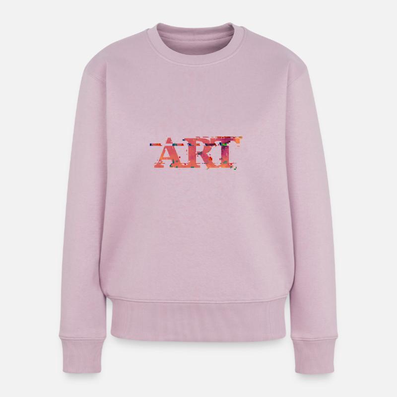 KUNST - Frauen Premium Bio Pullover - Altrosa