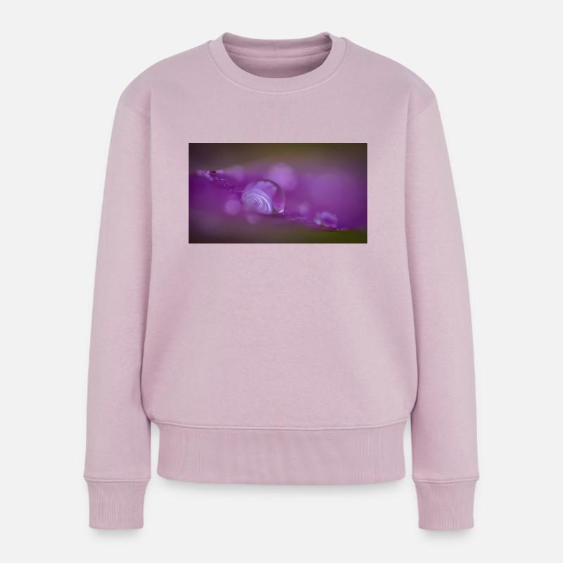 Tropfen - Frauen Premium Bio Pullover - Altrosa