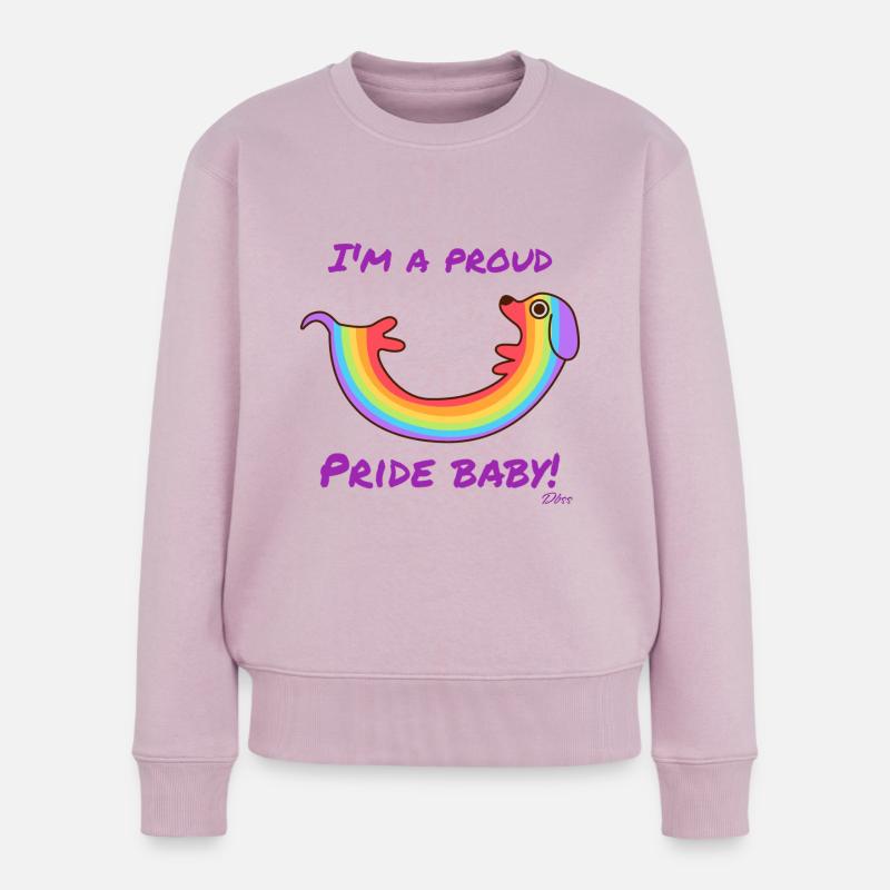 Stolzer Stolz männlich - Frauen Premium Bio Pullover - Altrosa