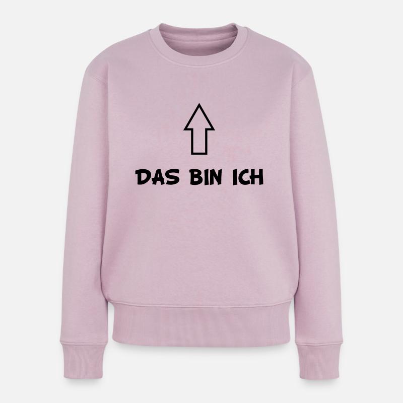 Das bin ich - Pfeil - Frauen Premium Bio Pullover - Altrosa
