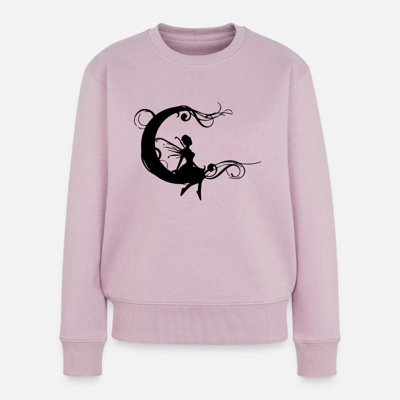 Fairy moon celtic - Women's Premium Organic Jumper - dusky pink