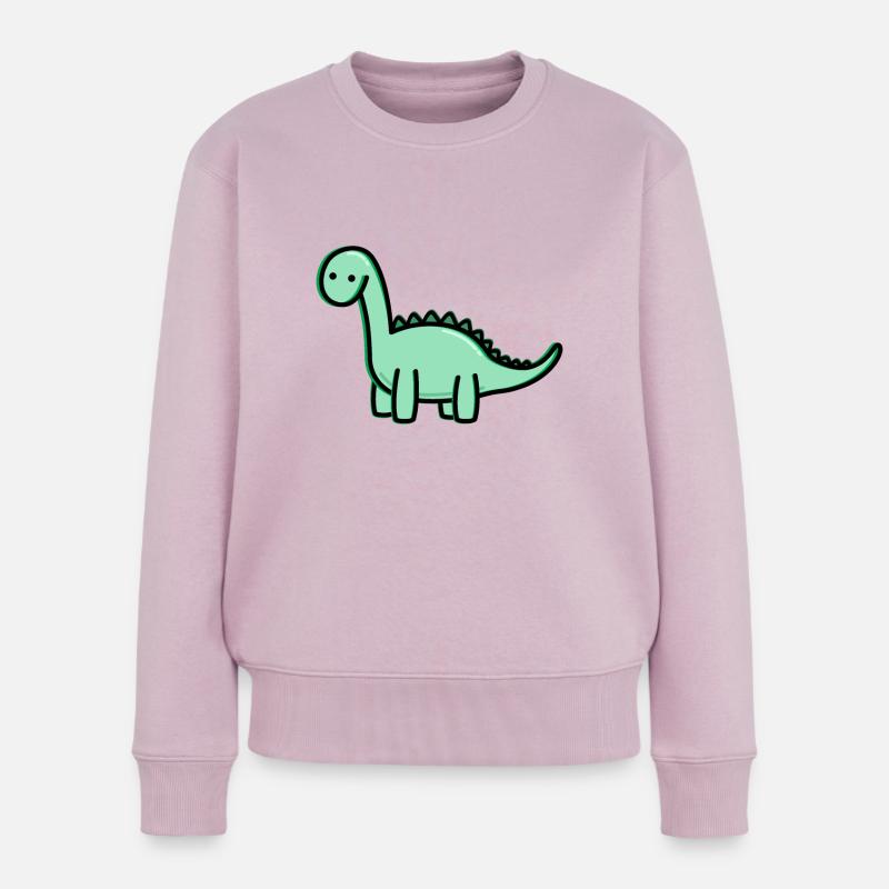 Süßer Dino - Frauen Premium Bio Pullover - Altrosa