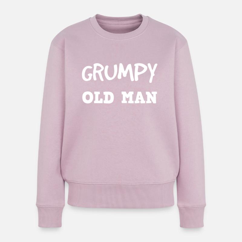 GRUMPY ALTER MANN - Frauen Premium Bio Pullover - Altrosa