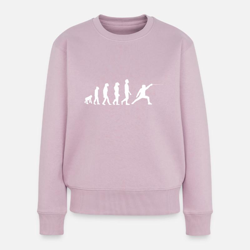 Escrime évolution - Pull Premium bio Femme - rose poudré