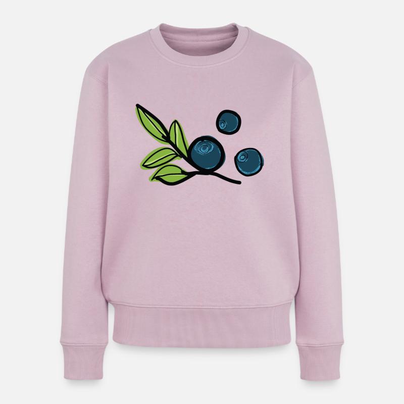 Bilbeeren Frucht - Frauen Premium Bio Pullover - Altrosa