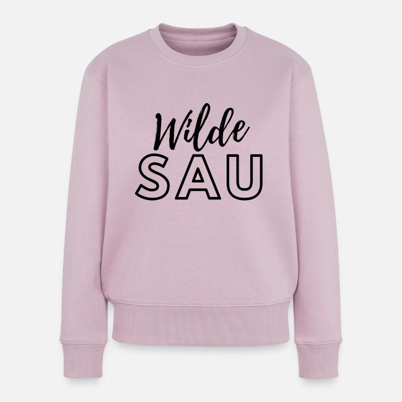 Wilde Sau - Frauen Premium Bio Pullover - Altrosa