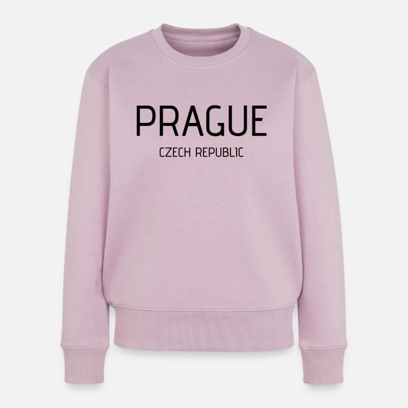 prague - Frauen Premium Bio Pullover - Altrosa