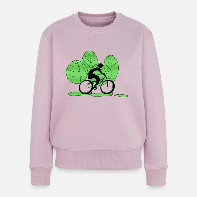 Radfahrer - Frauen Premium Bio Pullover - Altrosa