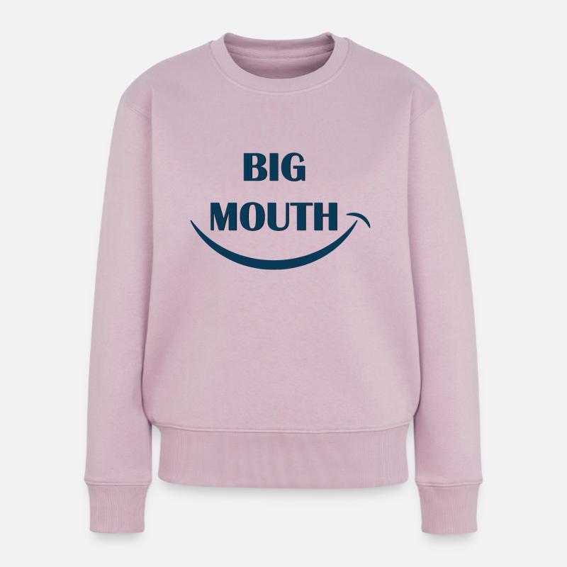 Großmaul - Frauen Premium Bio Pullover - Altrosa