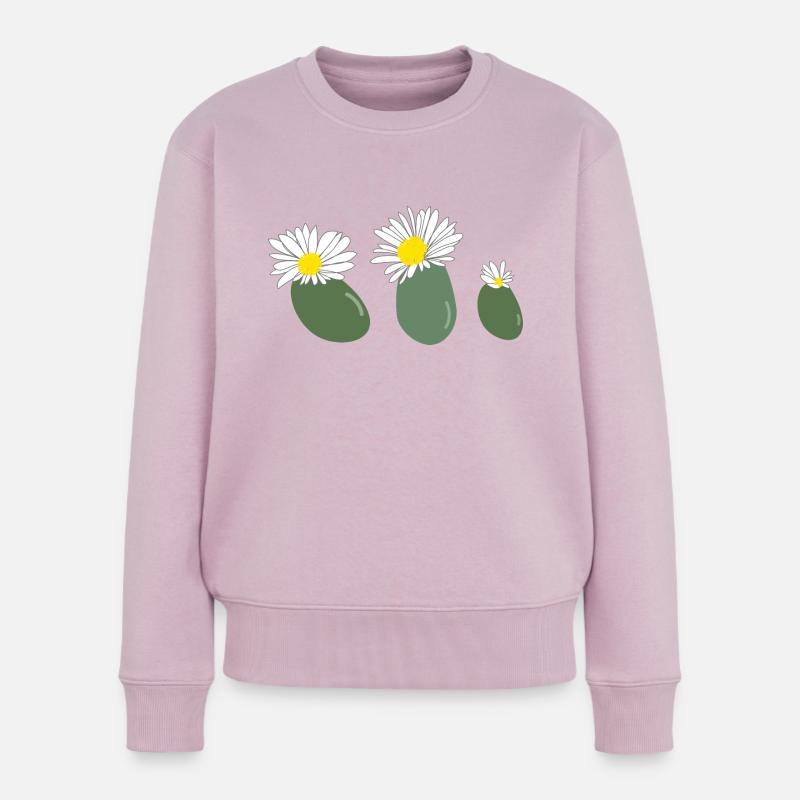 Lithops Blüte2 - Frauen Premium Bio Pullover - Altrosa