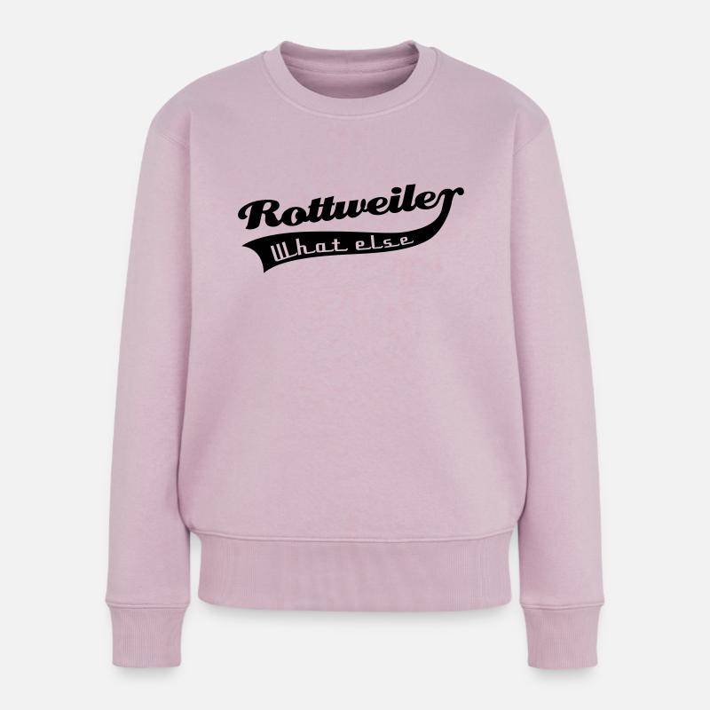 Rottweiler - Frauen Premium Bio Pullover - Altrosa