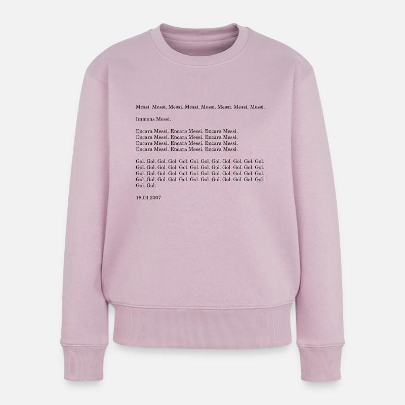 Encara Messi - Frauen Premium Bio Pullover - Altrosa
