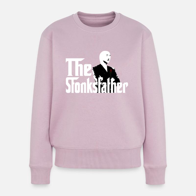 Stonksfather - Frauen Premium Bio Pullover - Altrosa