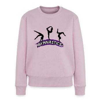 Gymnastique, gymnaste - Gymnastics - Pull Premium bio Femme - rose poudré - Devant - Julia (174cm)