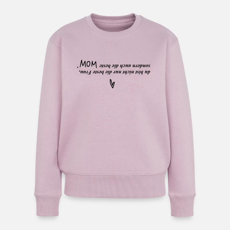 Beste Frau/Mom - Frauen Premium Bio Pullover - Altrosa